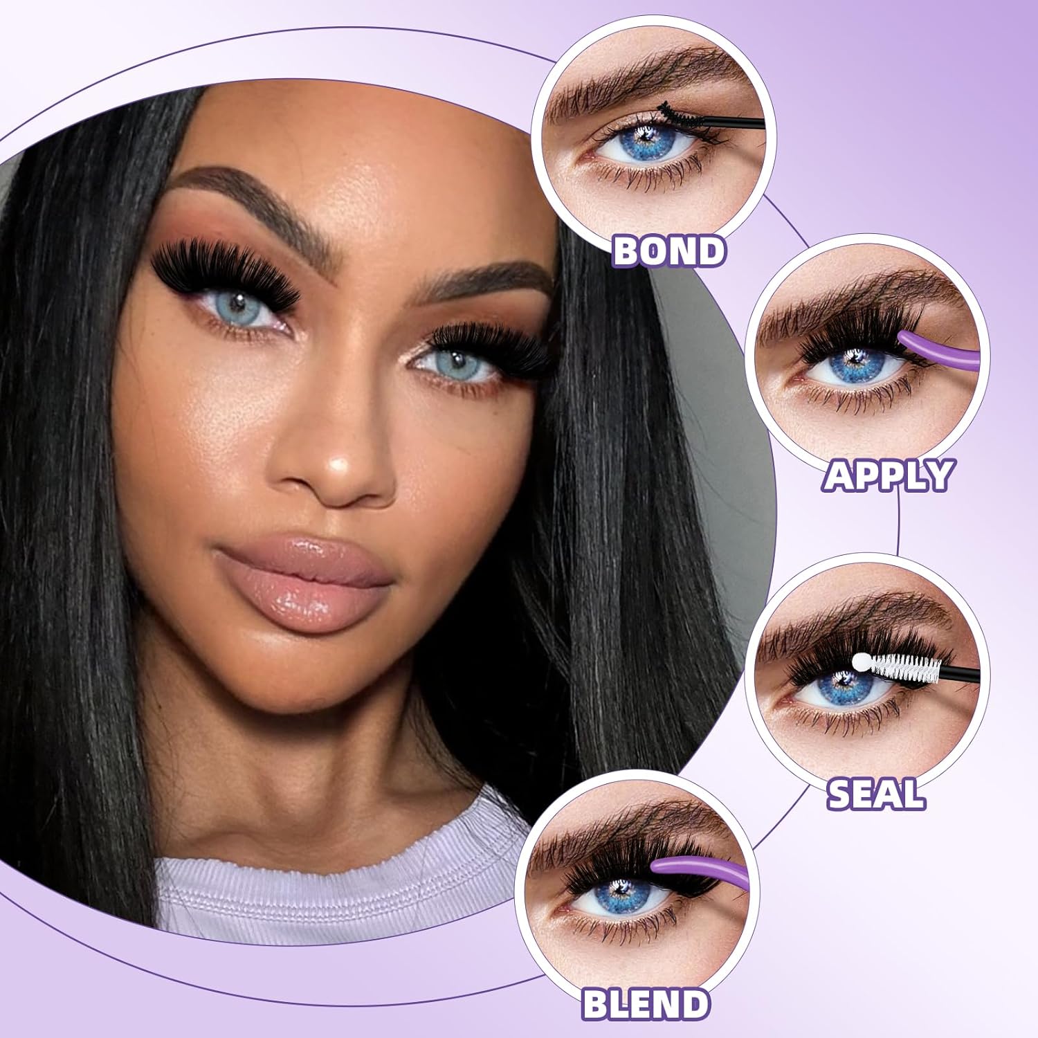 B&Q Fluffy Lash Clusters Thick