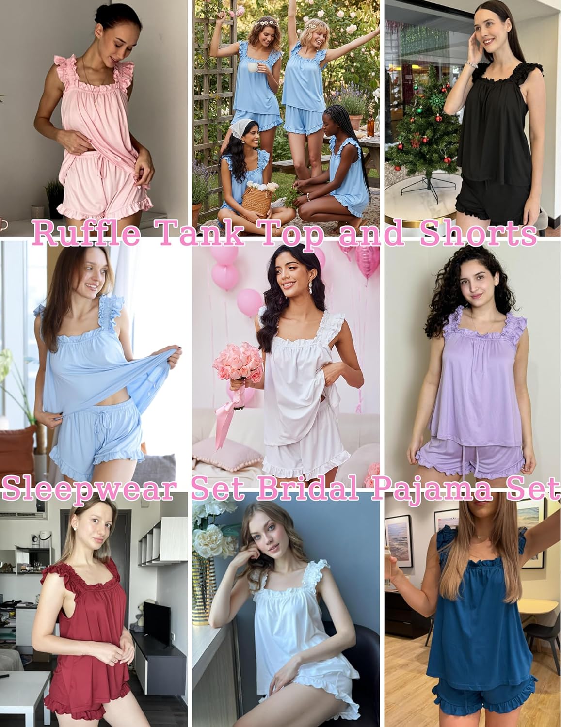 Ekouaer Pajama for Women Set