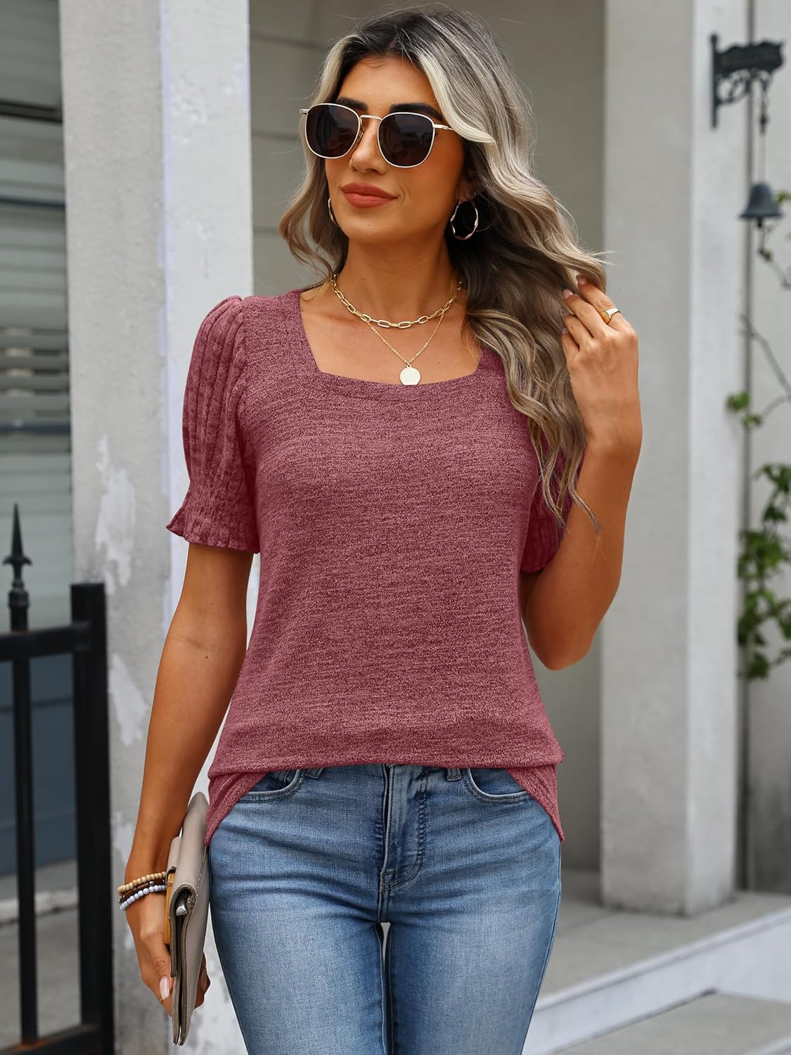 ANRABESS Womens Tops Summer Sweaters