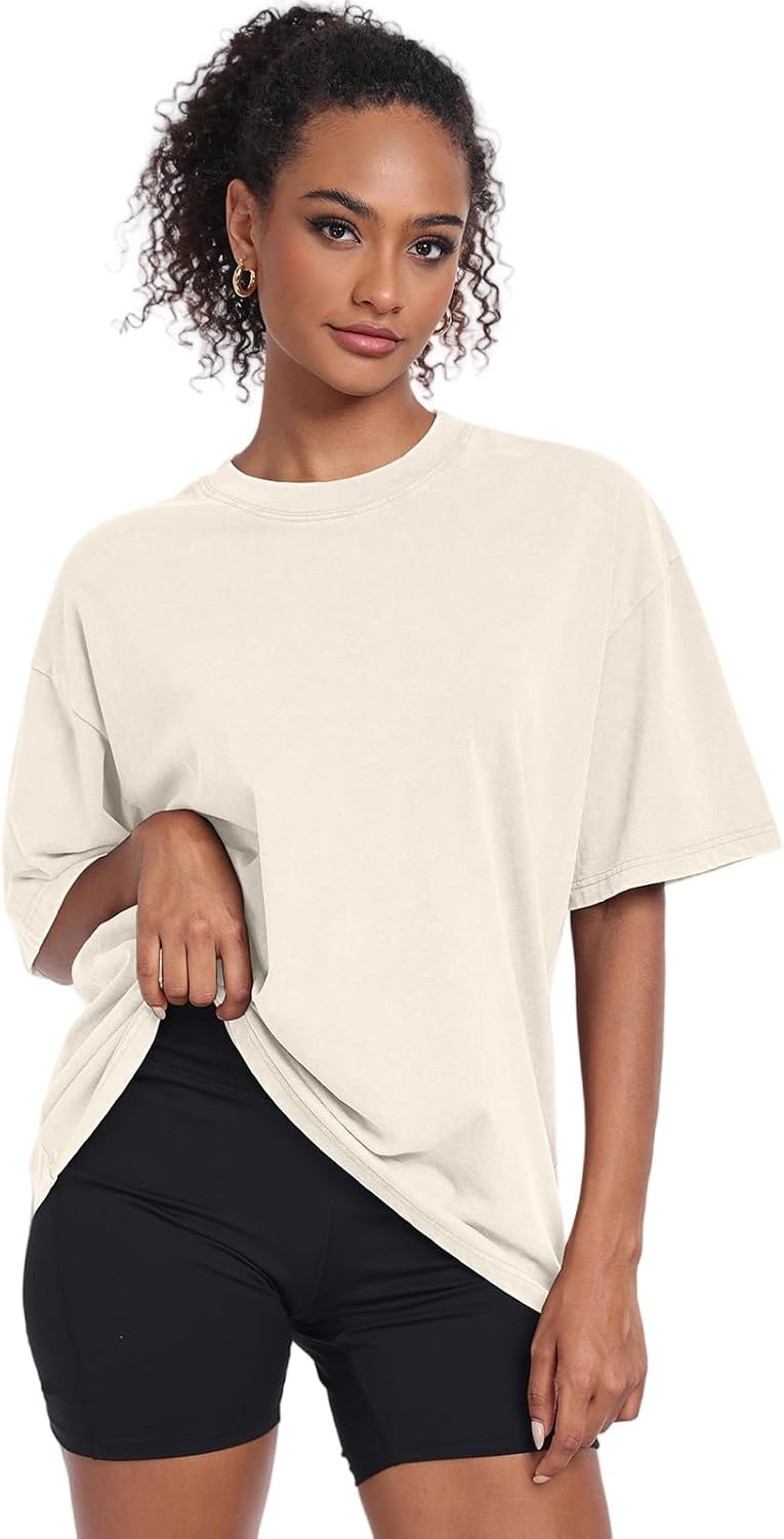 Womens Washed Vintage Oversized T-Shirt
