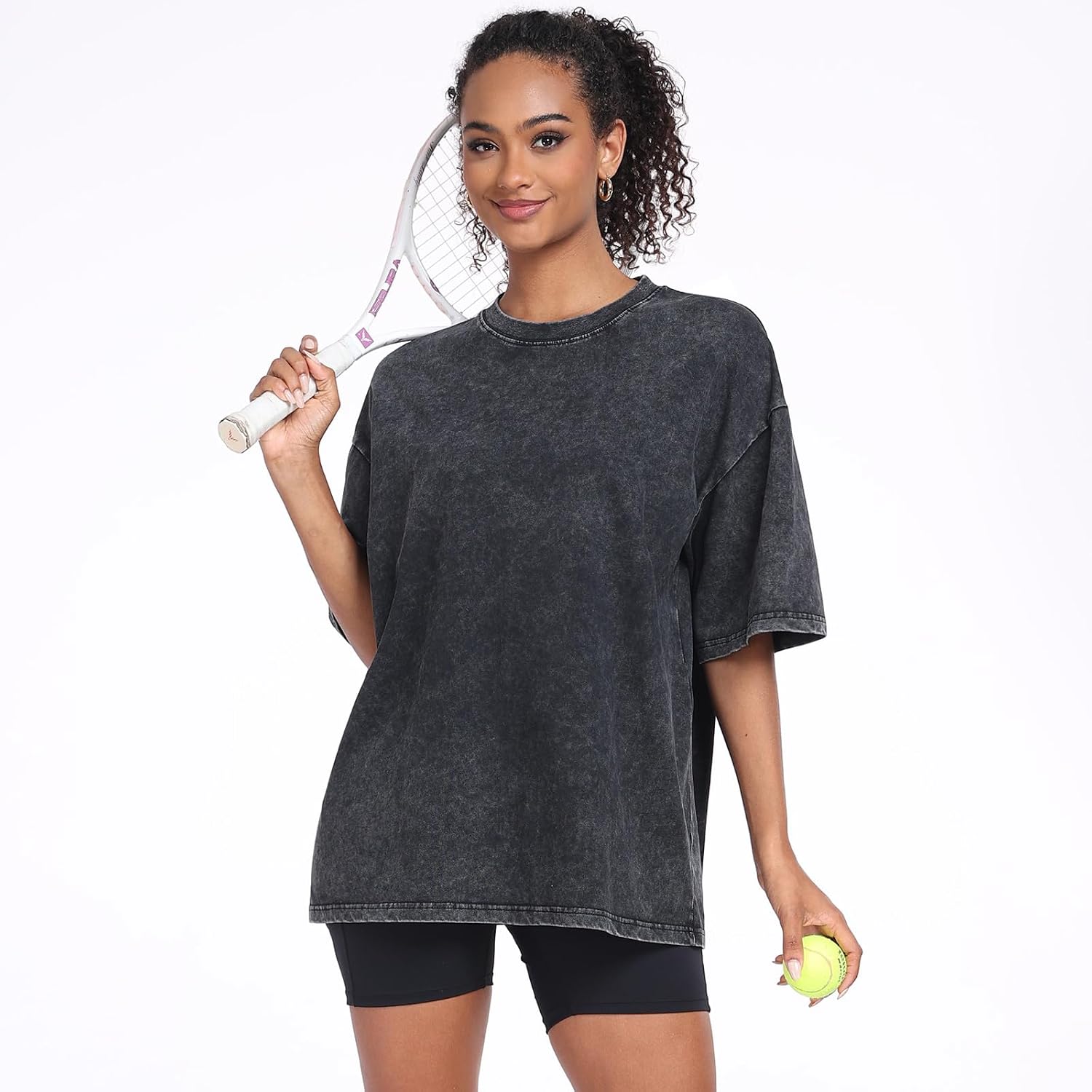 Womens Washed Vintage Oversized T-Shirt