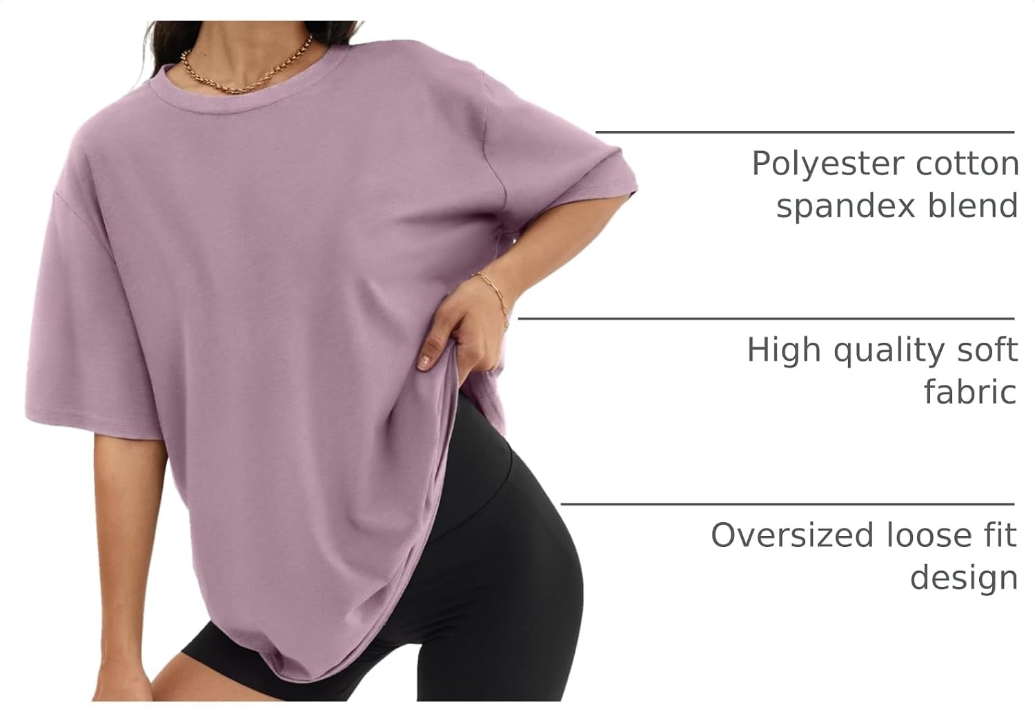 ATHMILE Womens Oversized T Shirts