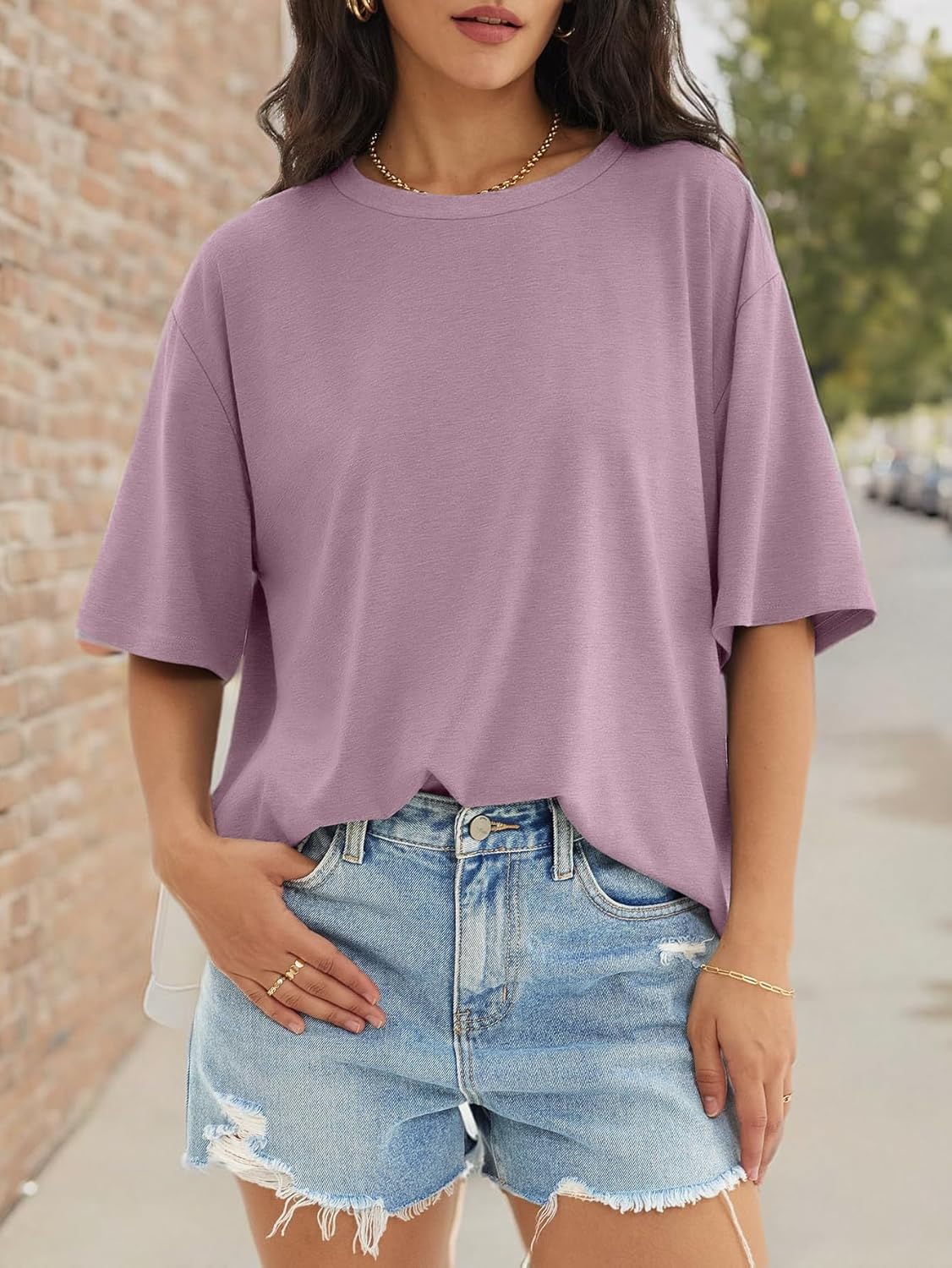 ATHMILE Womens Oversized T Shirts