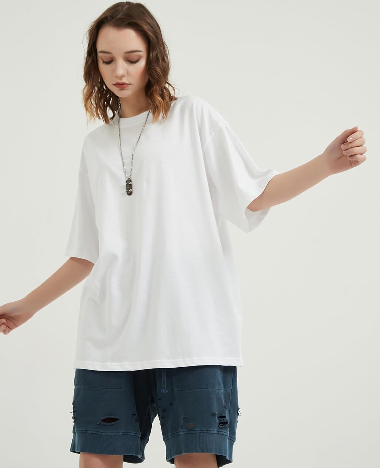 Mens Oversized T-Shirts Fashion Loose