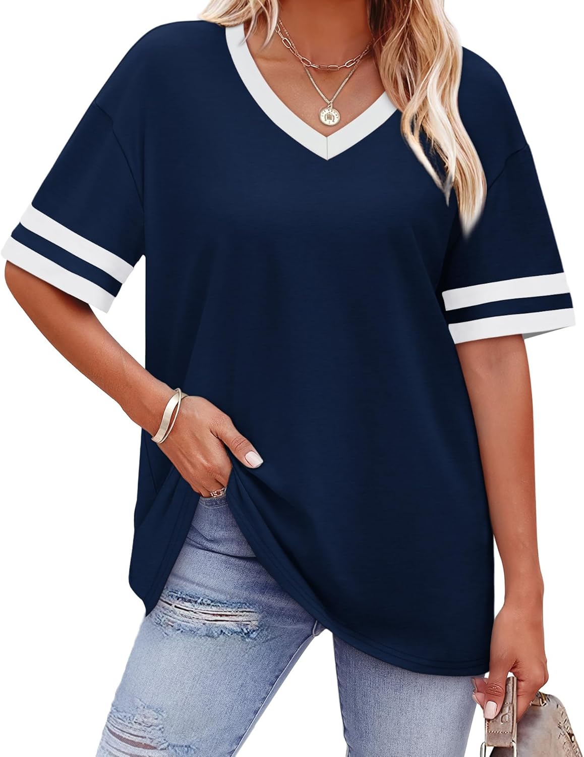 WIHOLL Womens T Shirts Loose