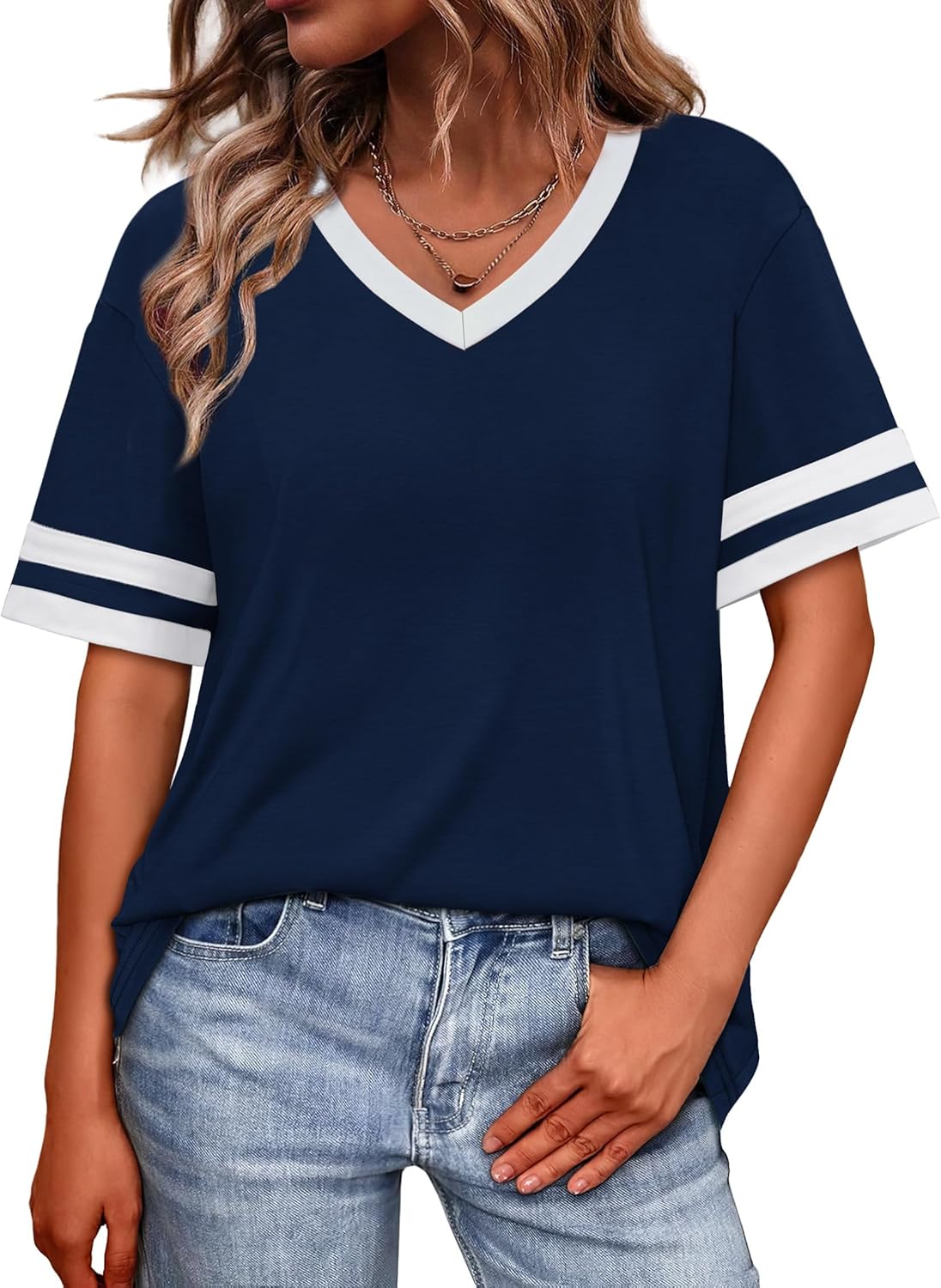WIHOLL Womens T Shirts Loose