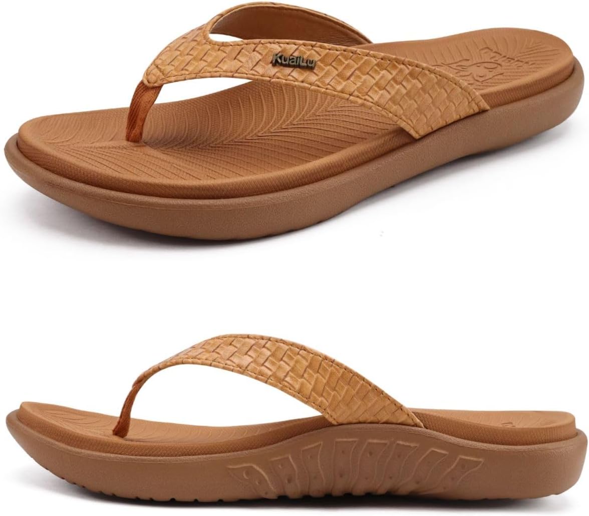 KuaiLu Womens Flip Flops Arch