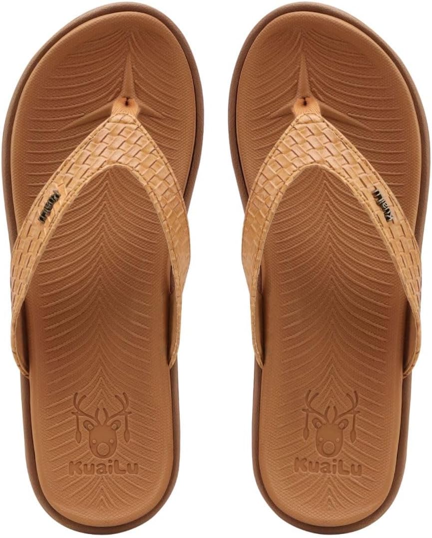 KuaiLu Womens Flip Flops Arch