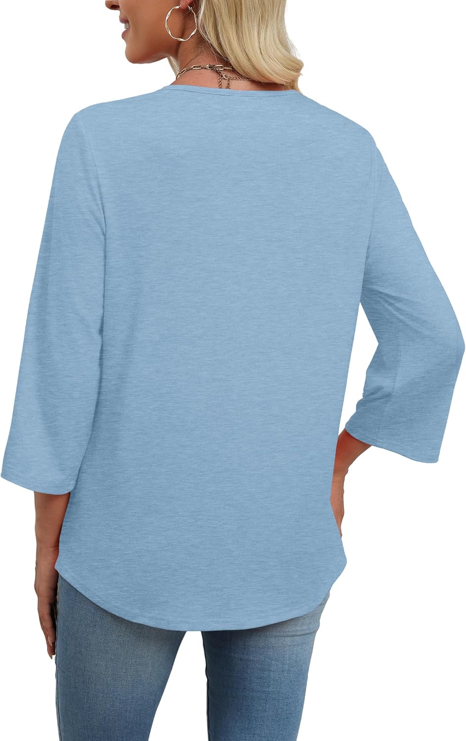 WIHOLL 3/4 Length Sleeve Womens