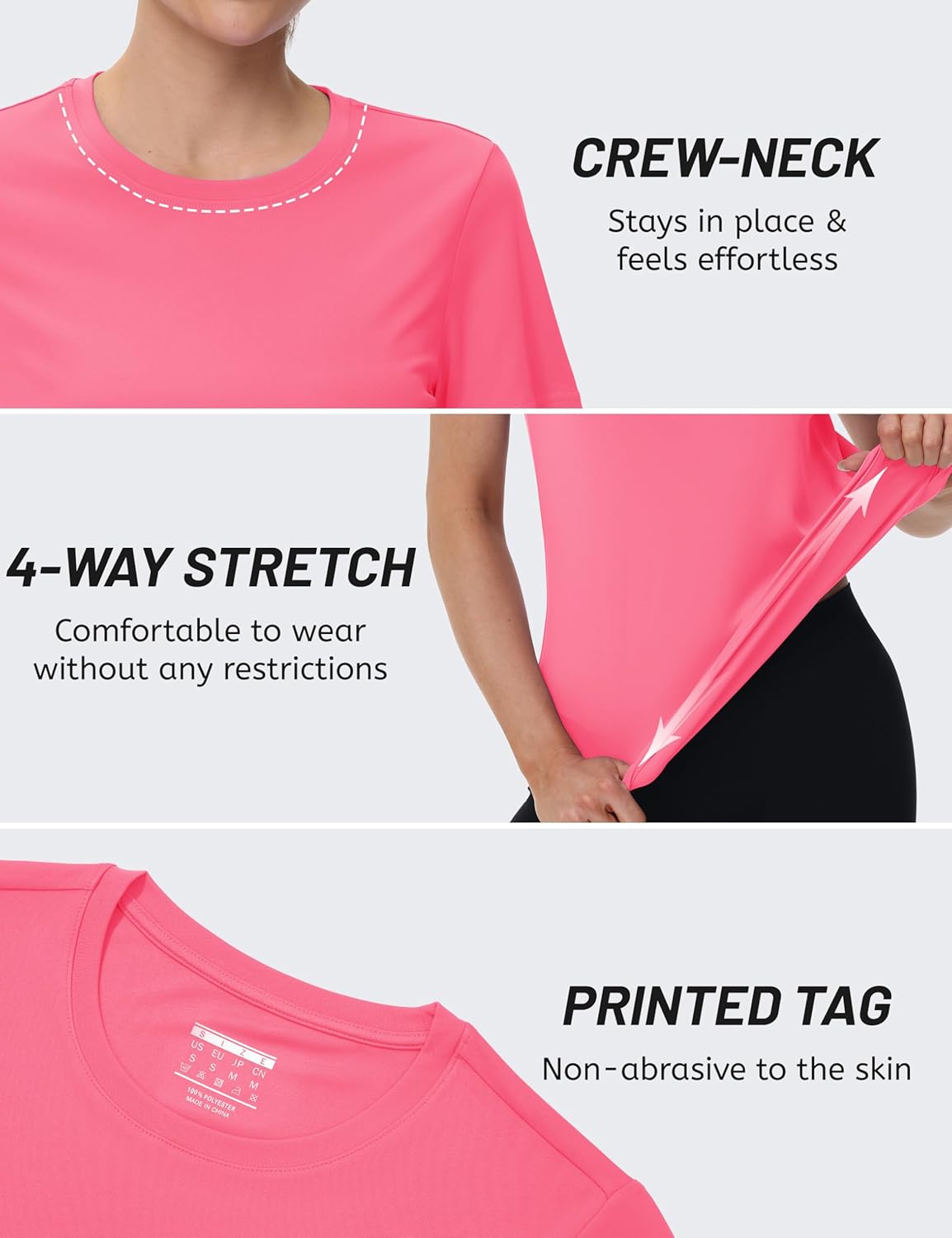 TACVASEN Women's Short Sleeve Workout