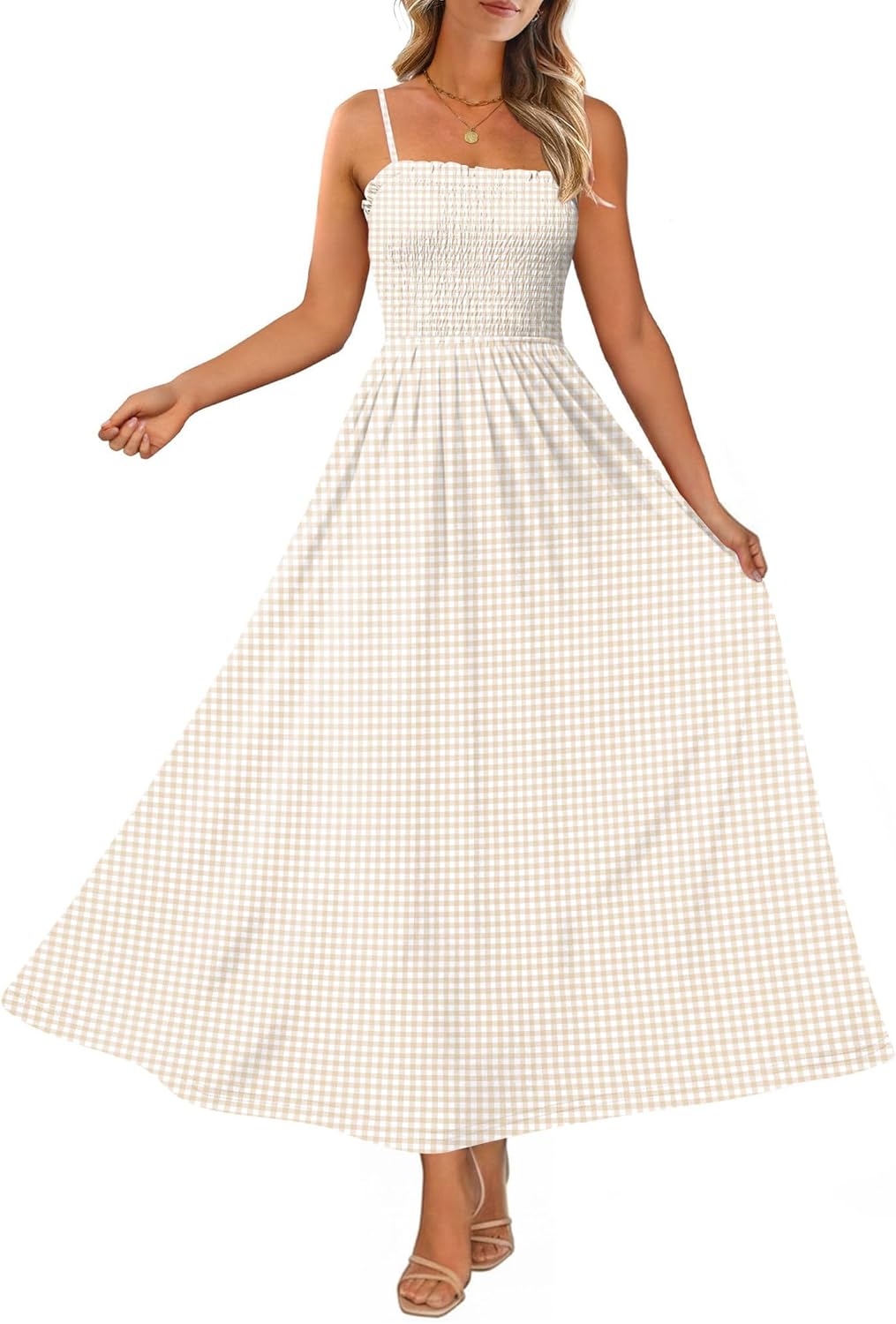 OFEEFAN Womens Spaghetti Strap Maxi
