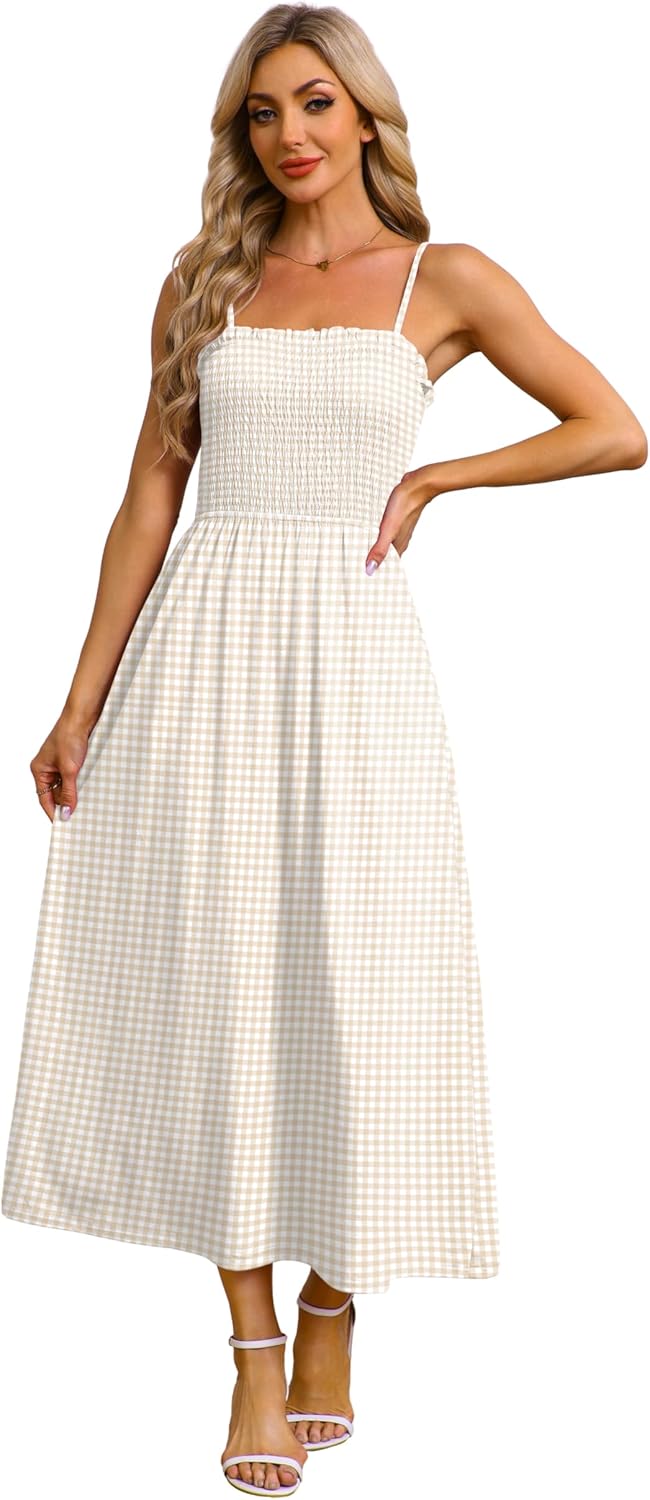 OFEEFAN Womens Spaghetti Strap Maxi