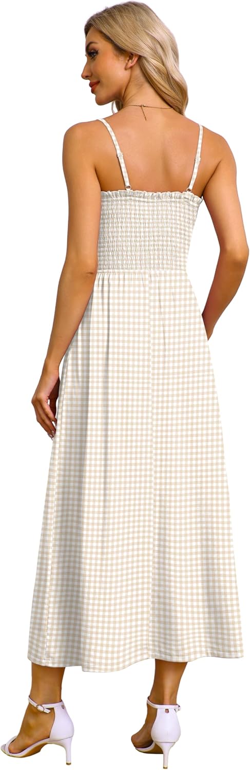 OFEEFAN Womens Spaghetti Strap Maxi