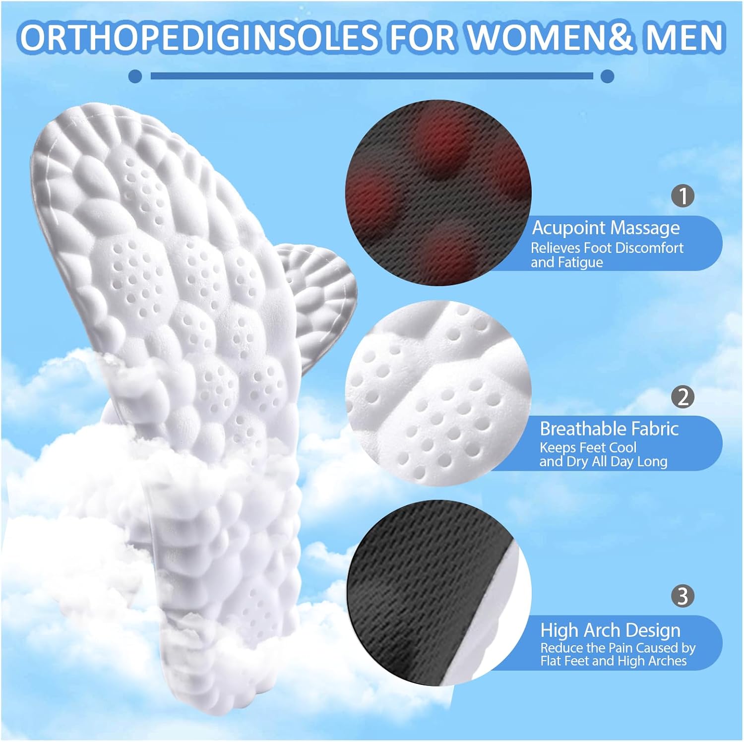 4D Cloud Insoles for Men