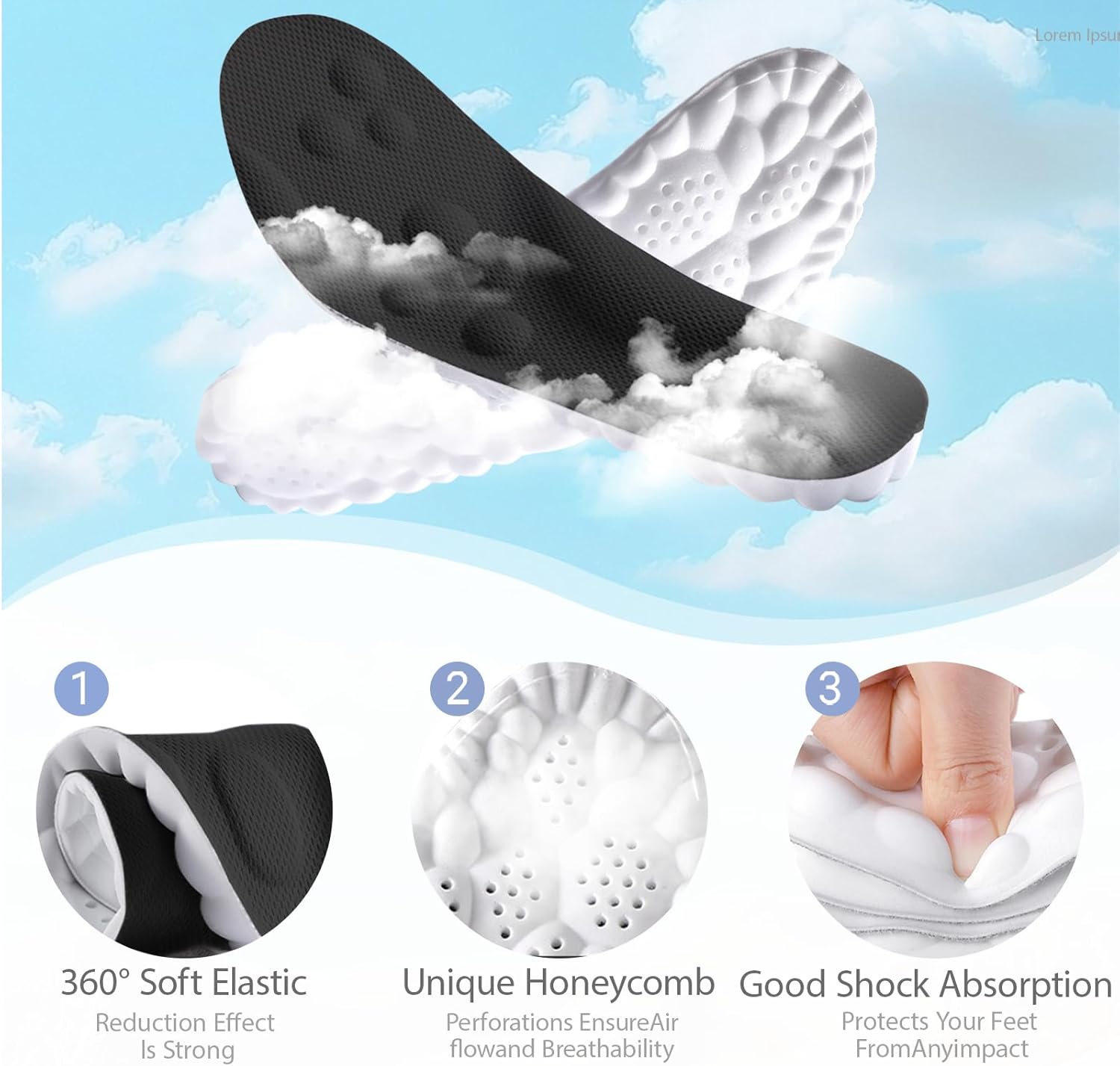 4D Cloud Insoles for Men