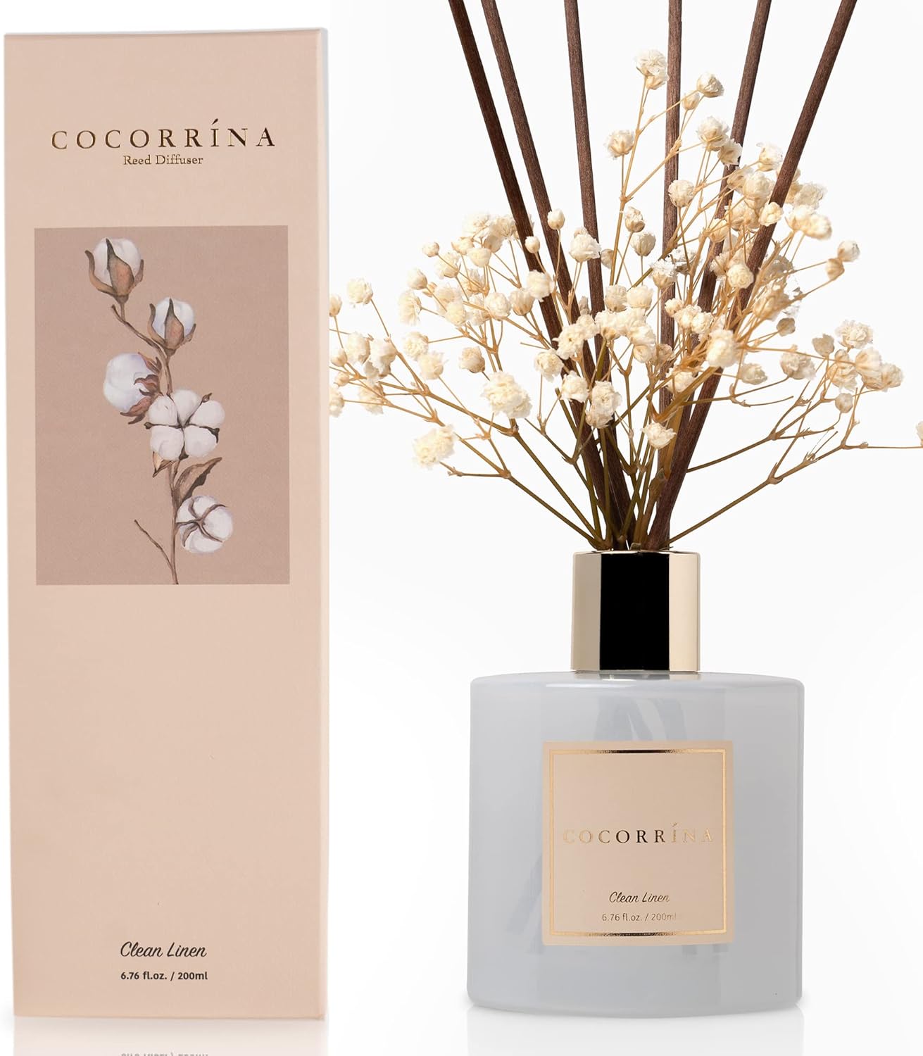 Cocorrína Reed Diffuser Set, Clean