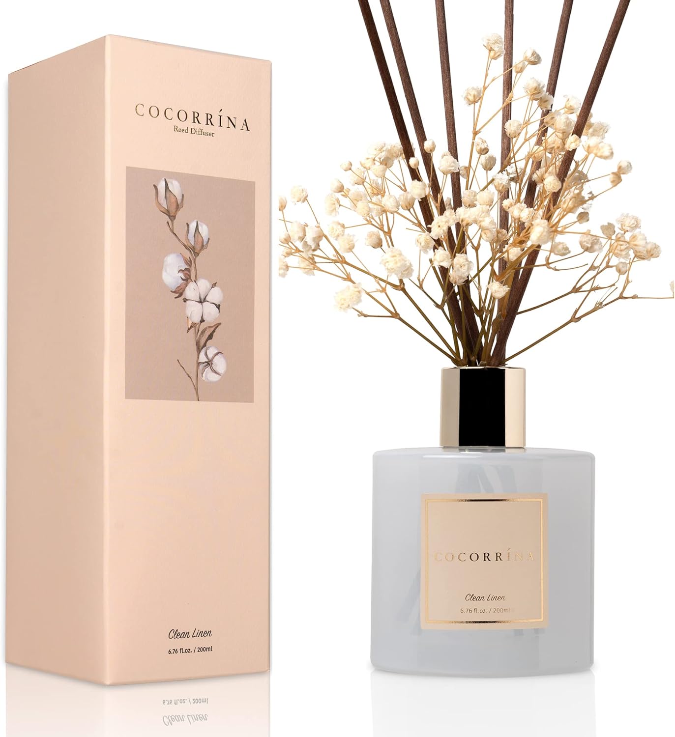 Cocorrína Reed Diffuser Set, Clean