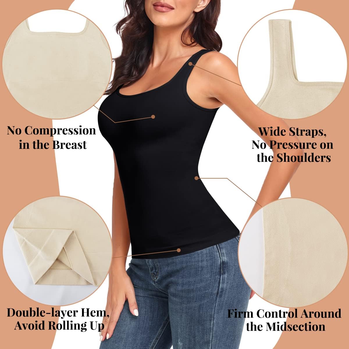 EUYZOU Women's Tummy Control Shapewear