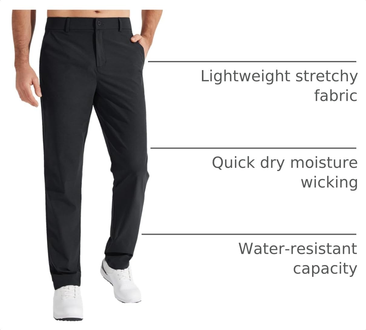 Libin Mens Golf Pants Stretch