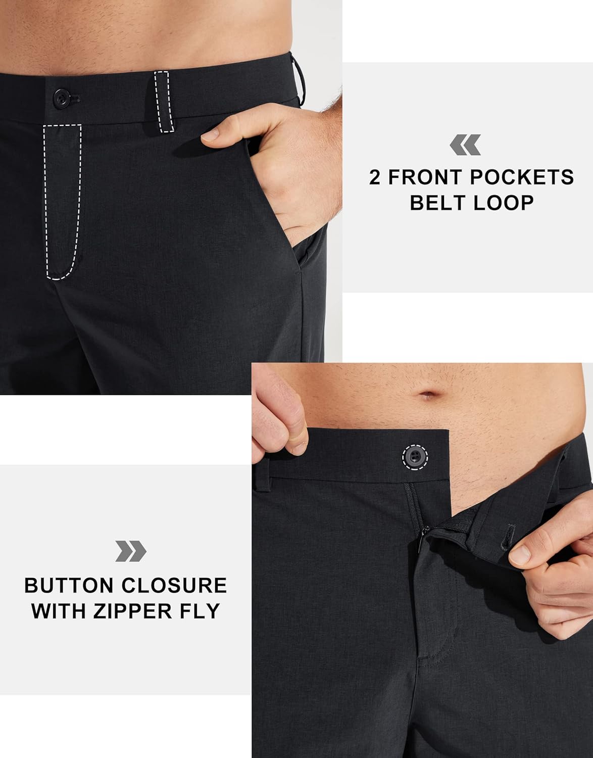 Libin Mens Golf Pants Stretch