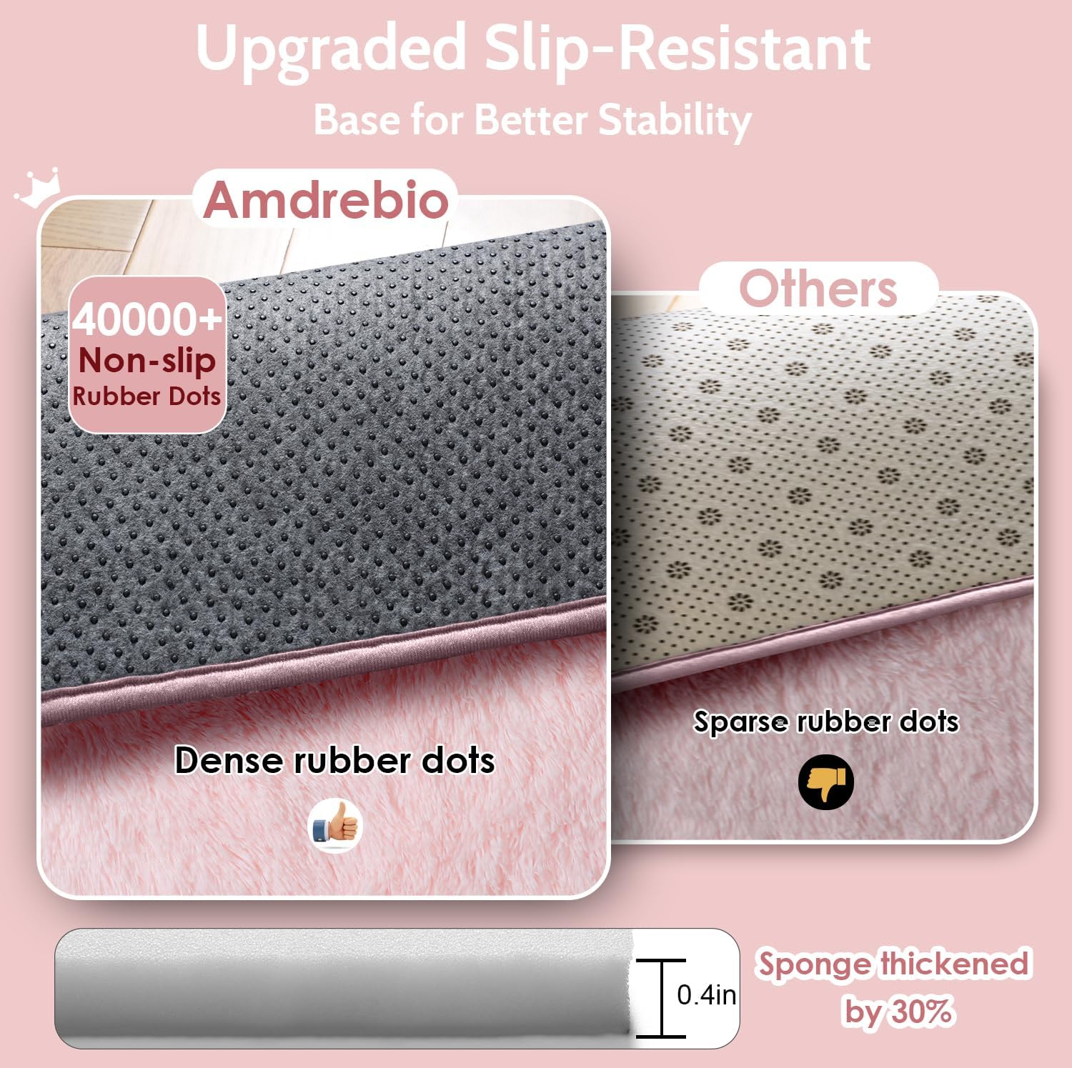 Amdrebio Light Pink Round Circle