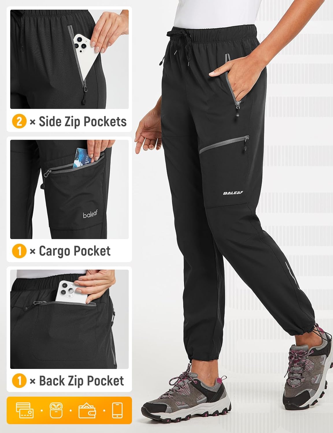 baleaf Women's Hiking Pants Quick