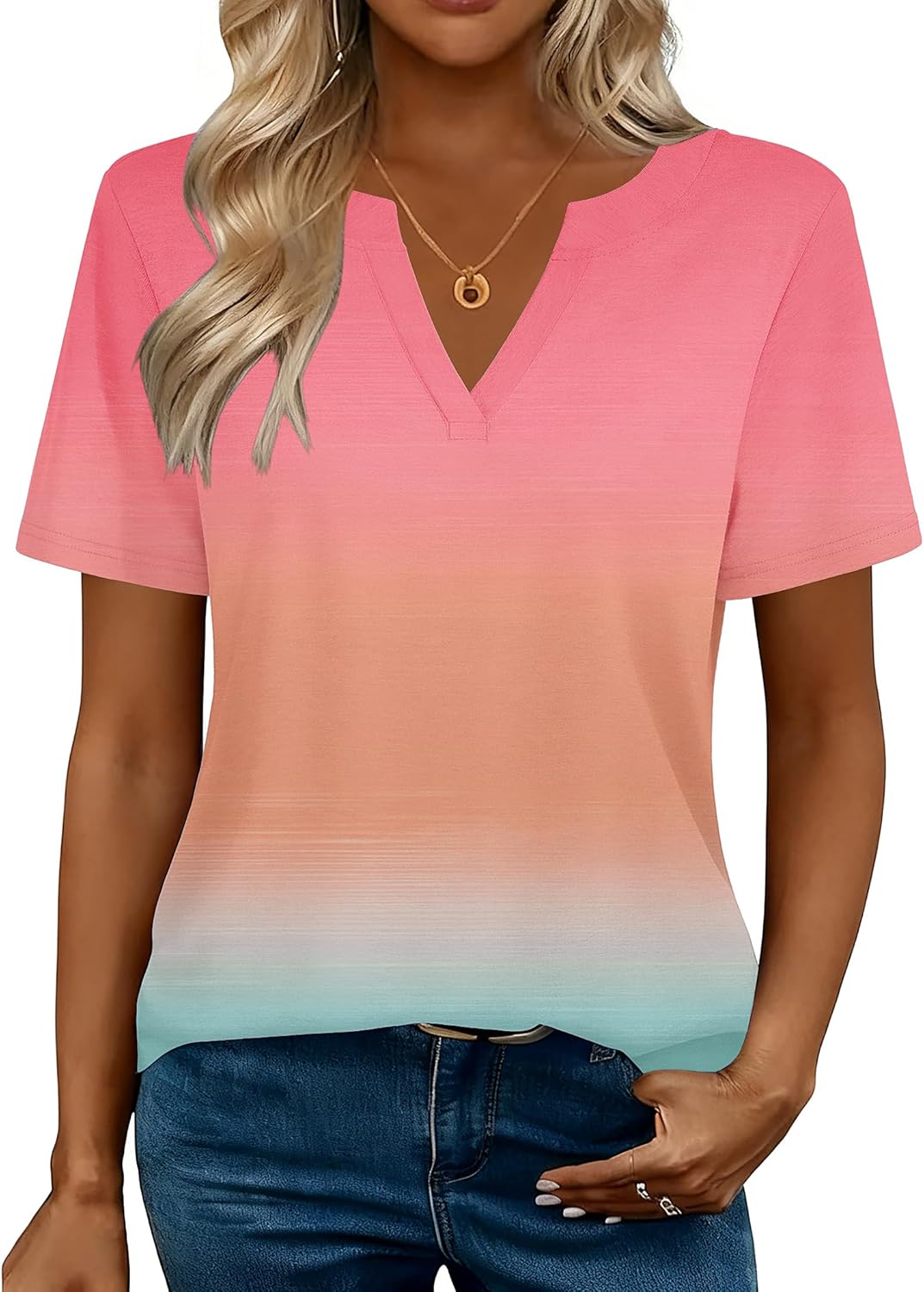 Zeagoo Womens Tops Short Sleeve