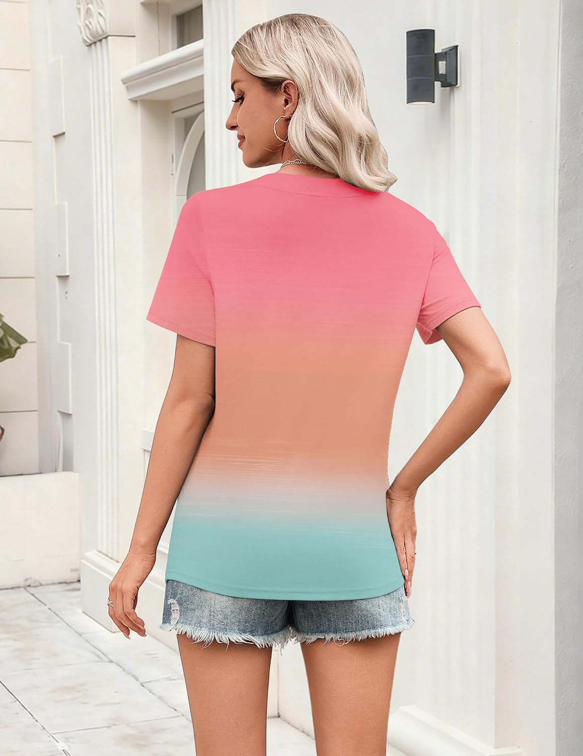 Zeagoo Womens Tops Short Sleeve