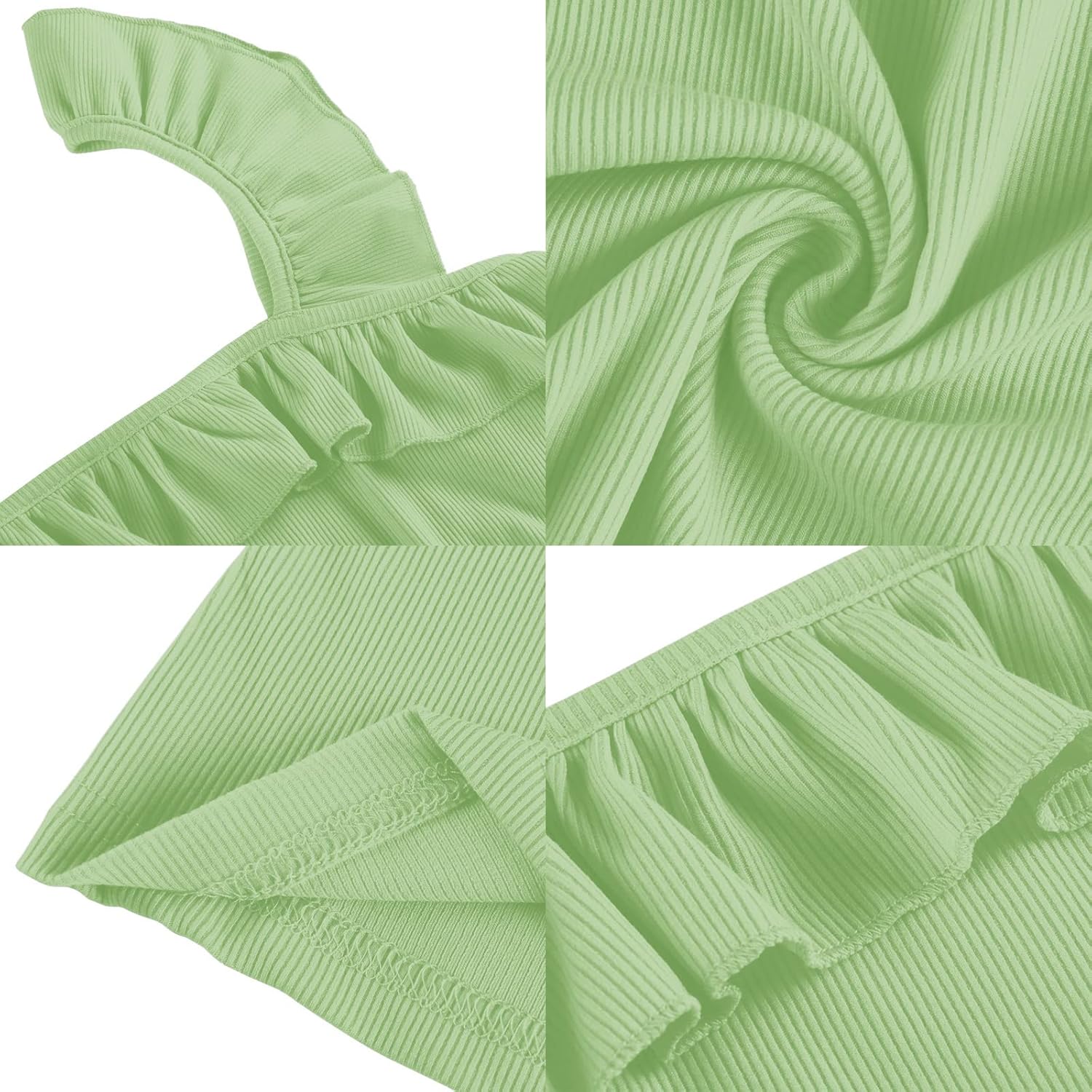Womens Cute Ruffle Strap Tank