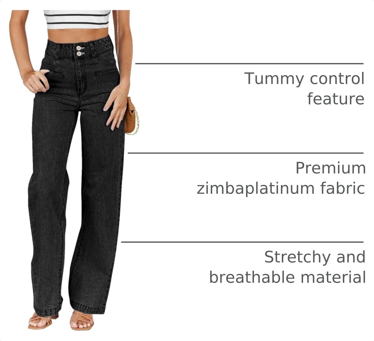 Sidefeel Women's Jeans High Waisted