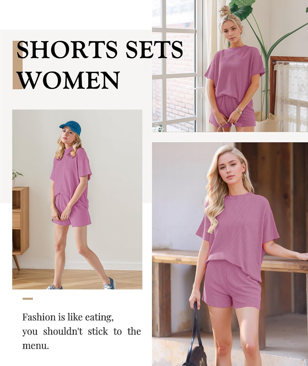 MARZXIN Women 2 Piece Shorts