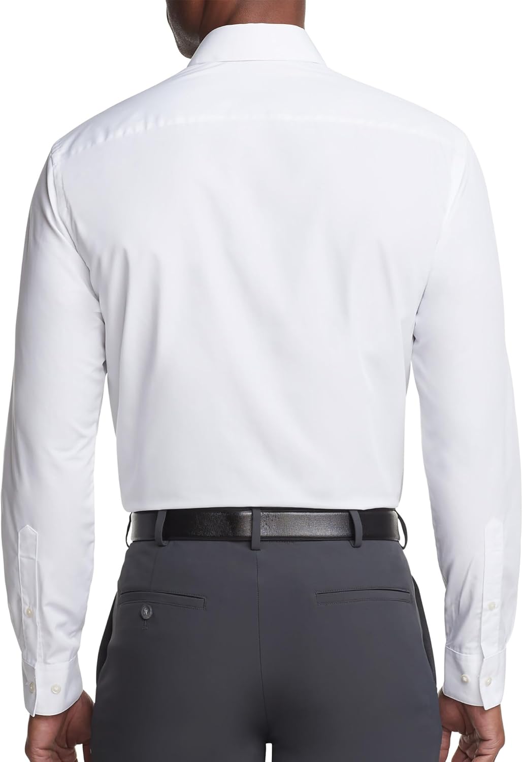 Van Heusen Mens Dress Shirt Regular Fit Poplin Solid - Image 2