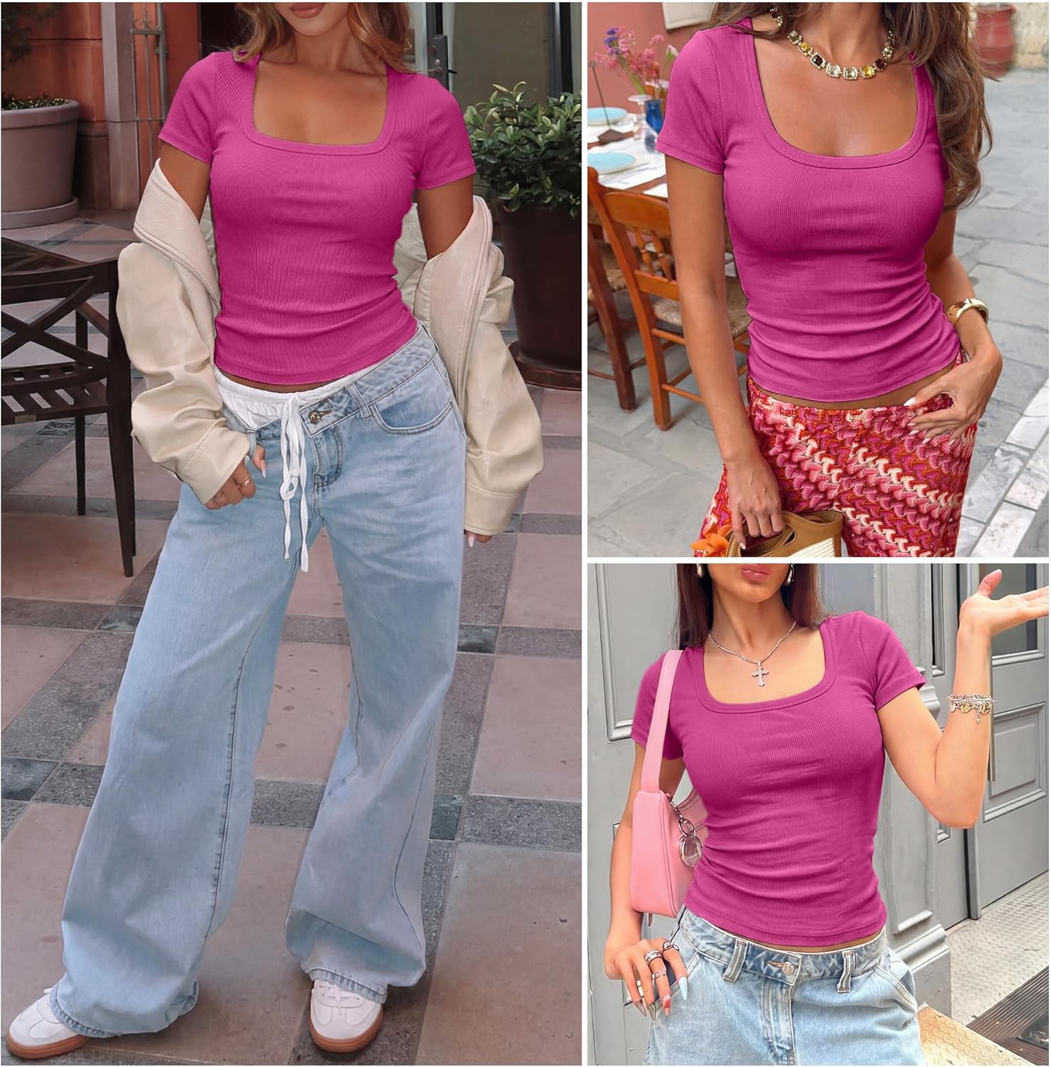 ANRABESS Women Short Sleeve Tops