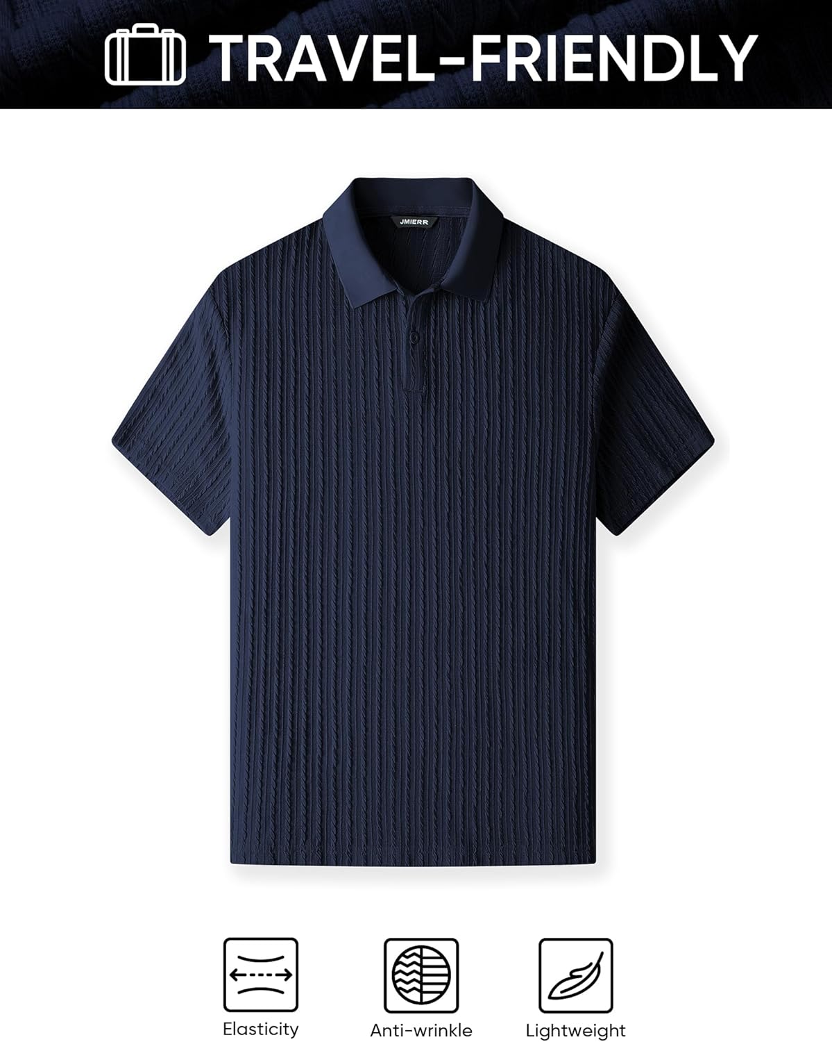 JMIERR Mens Casual Polo Shirt