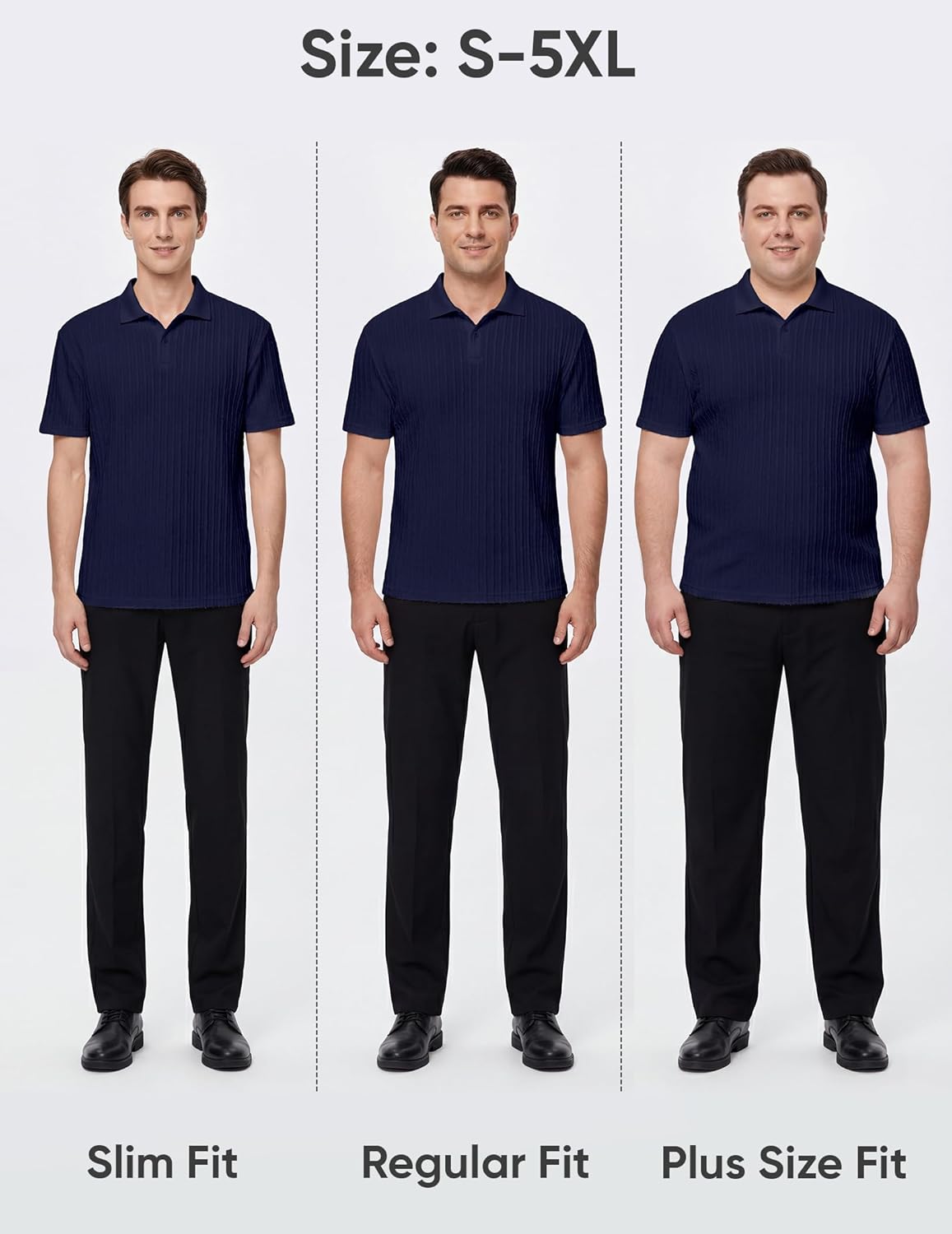 JMIERR Mens Casual Polo Shirt