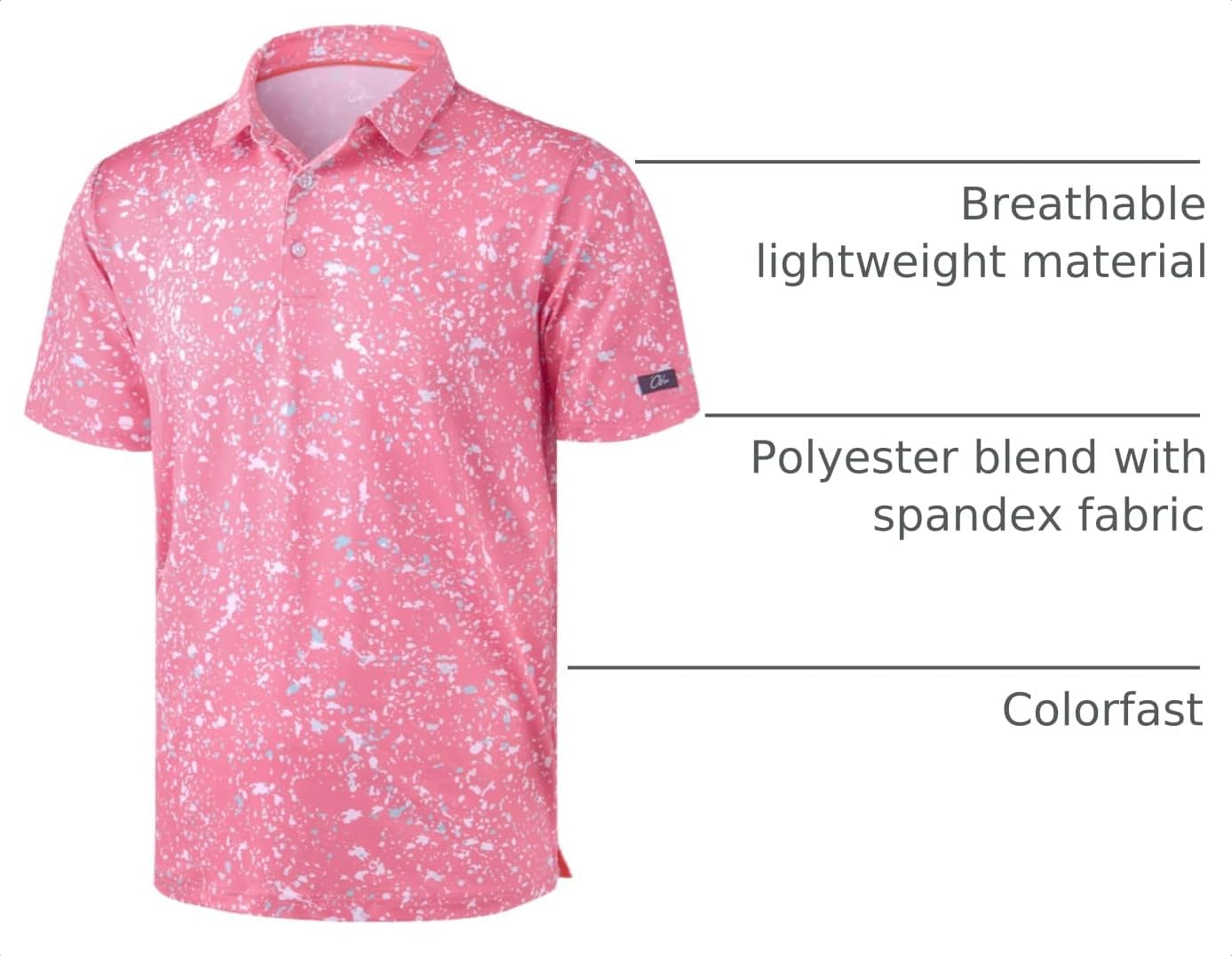 Obla Mens Golf Polo Shirts