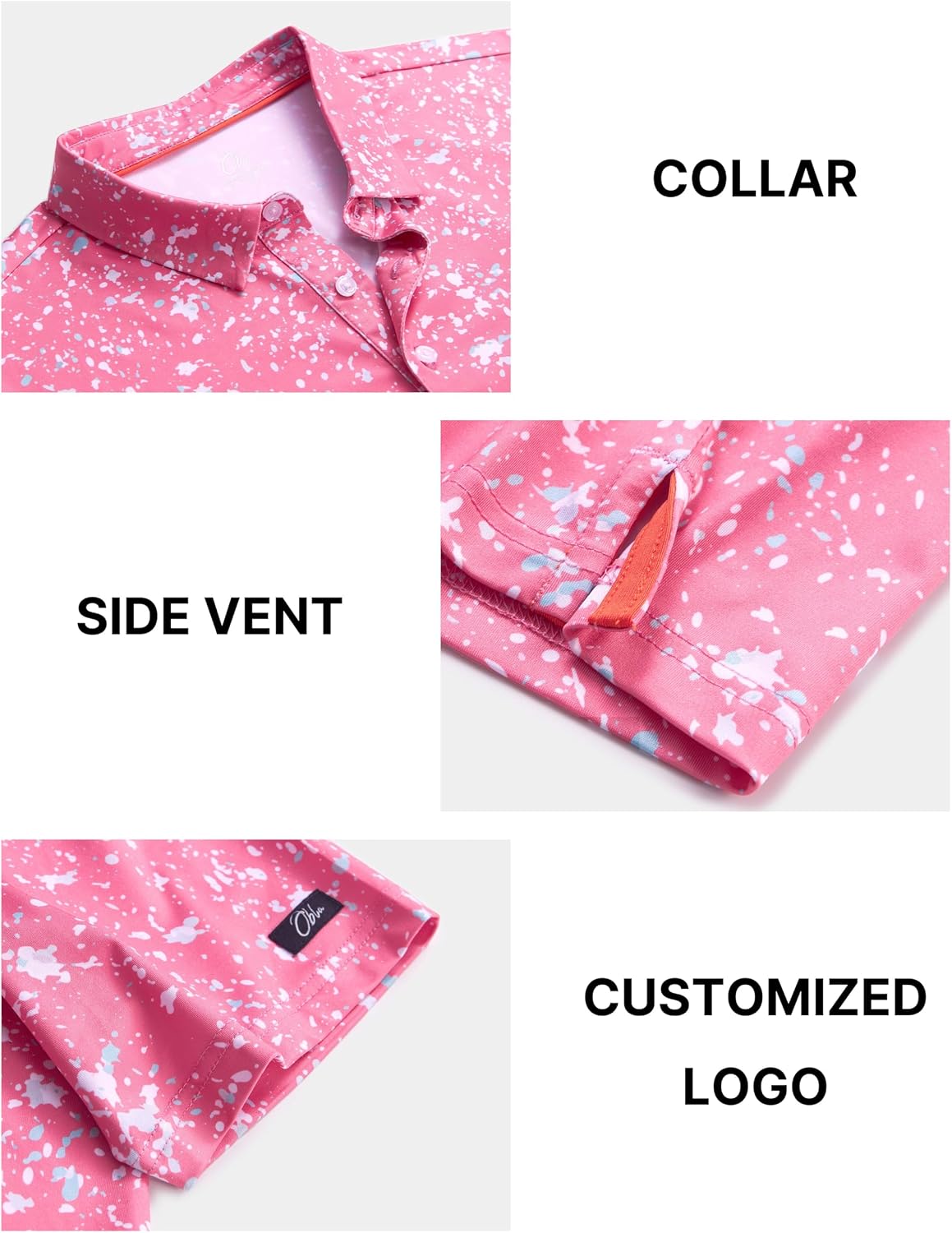 Obla Mens Golf Polo Shirts