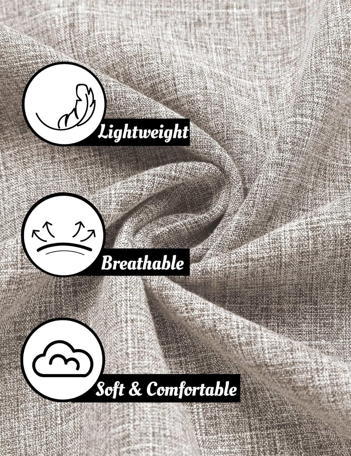 COOFANDY Men's Linen Shirts Short