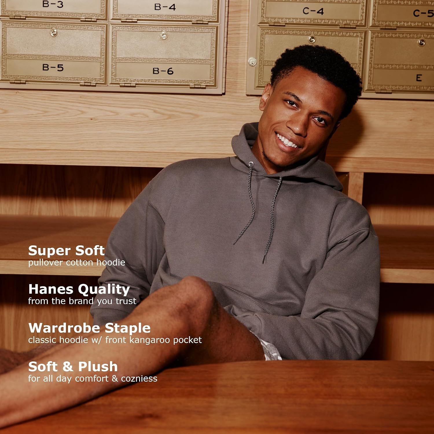 Hanes Men's Hoodie - EcoSmart