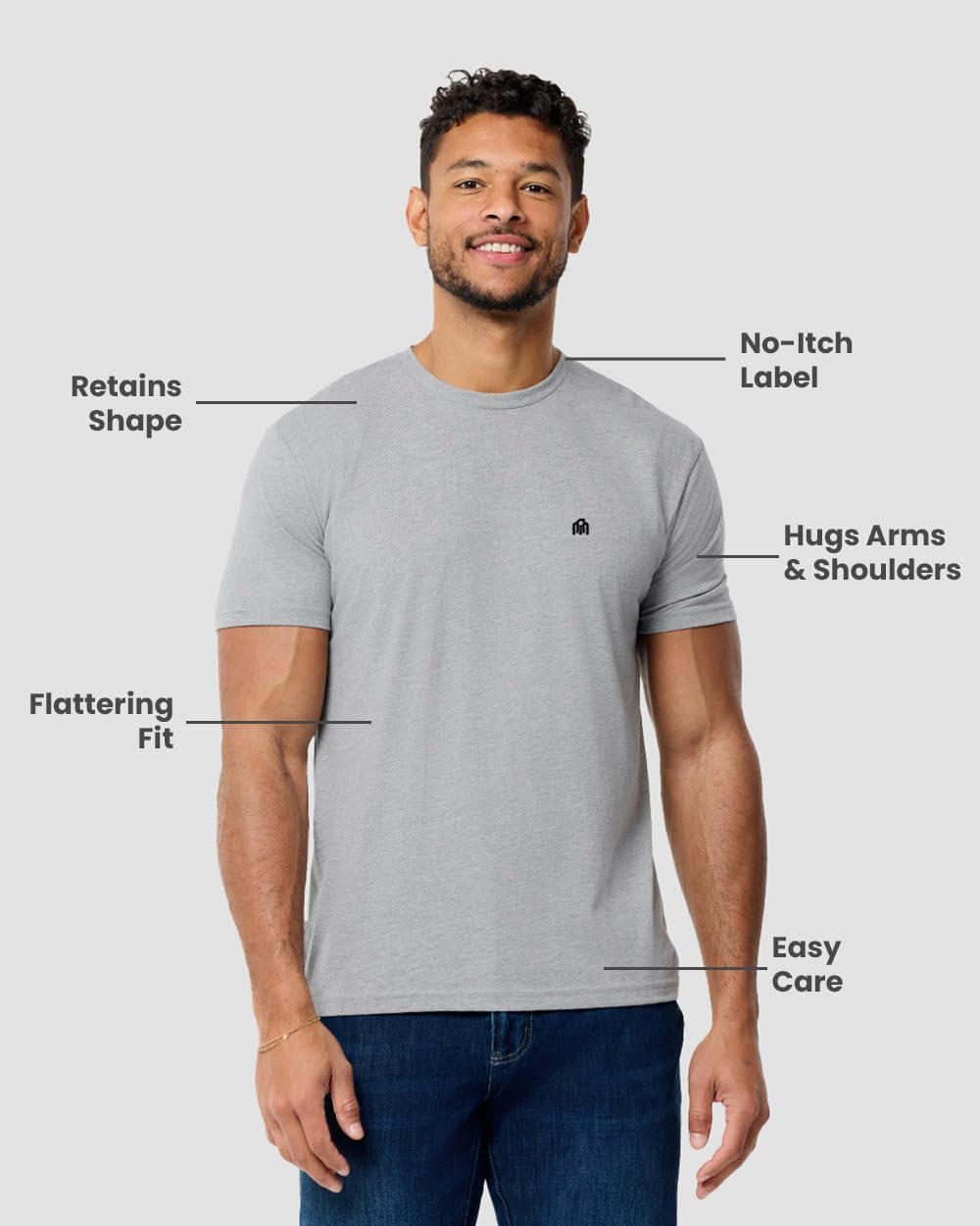 Mens T Shirts Soft Cotton