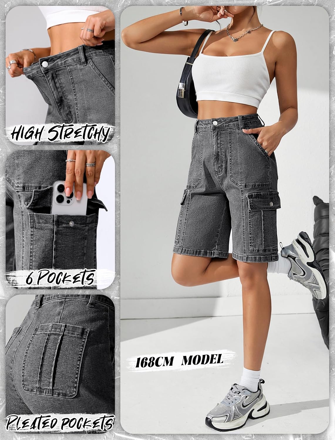 Eddoyee Bermuda Cargo Shorts