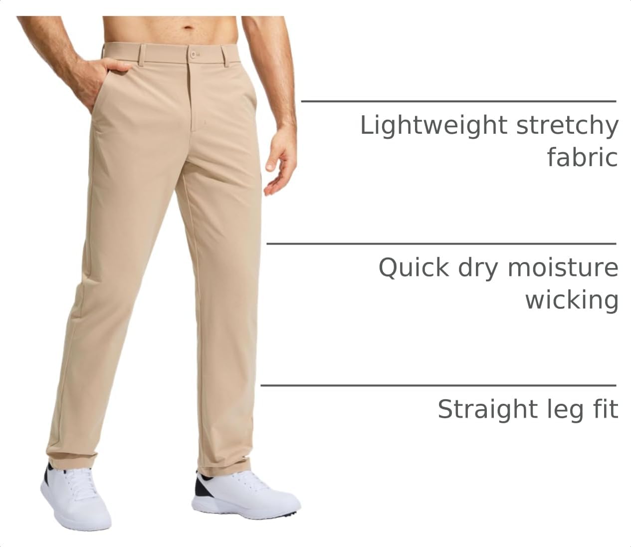 Pudolla Men's Golf Pants Stretch