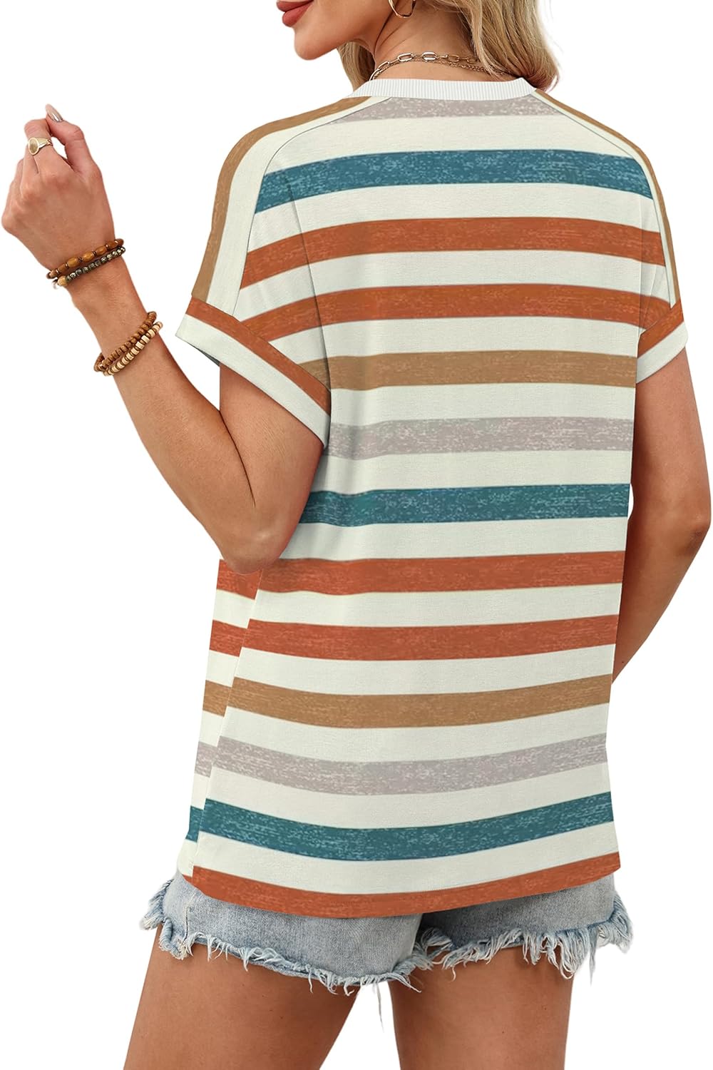 WIHOLL Womens Tops Short Sleeve