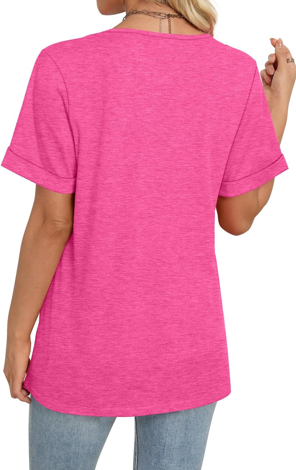 WIHOLL Womens Summer Tops Short