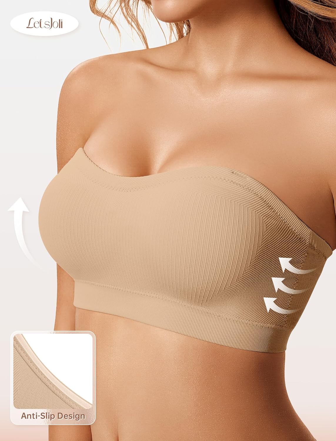 LetsJoli Strapless Bras for Women