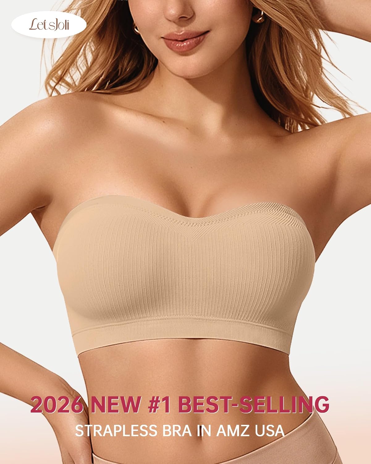 LetsJoli Strapless Bras for Women