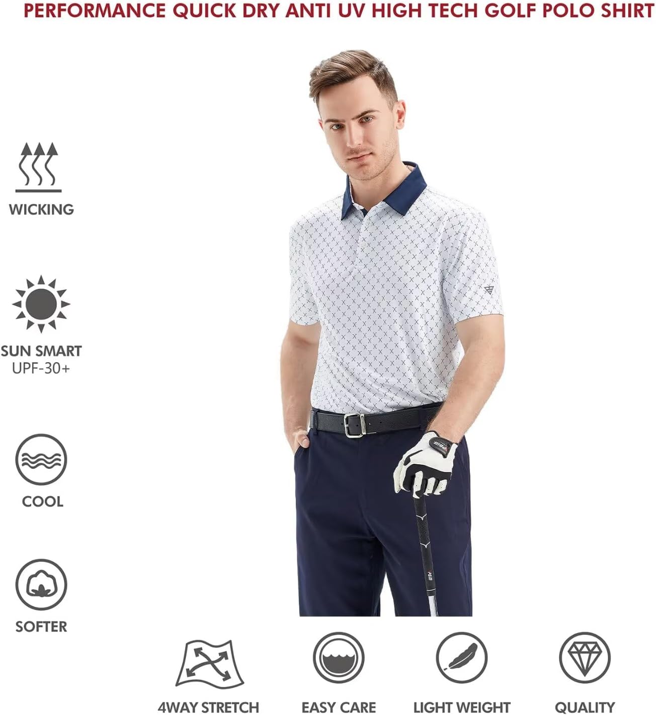 Golf Shirts for Men Dry