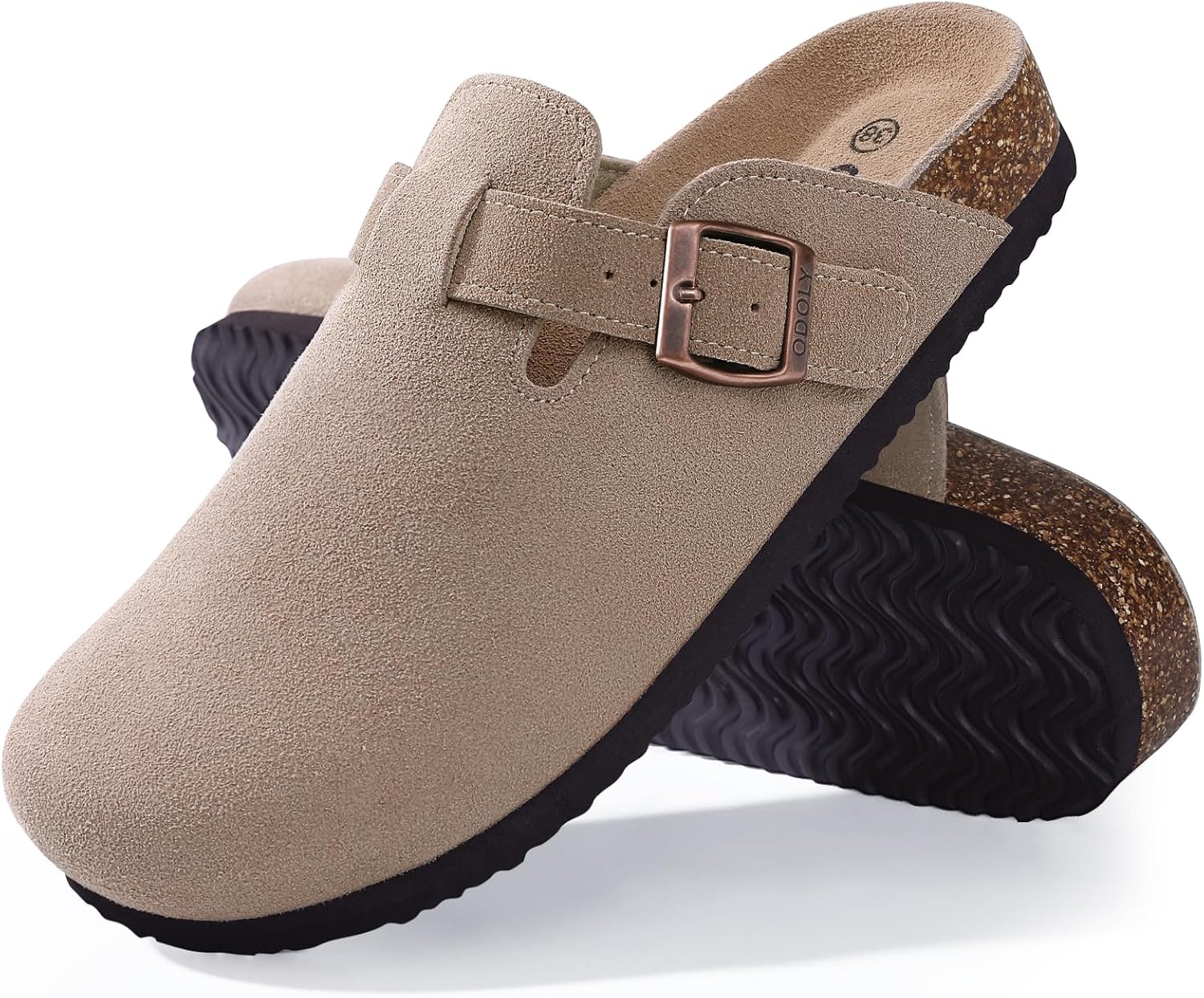 ODOLY Genuine Suede Clogs