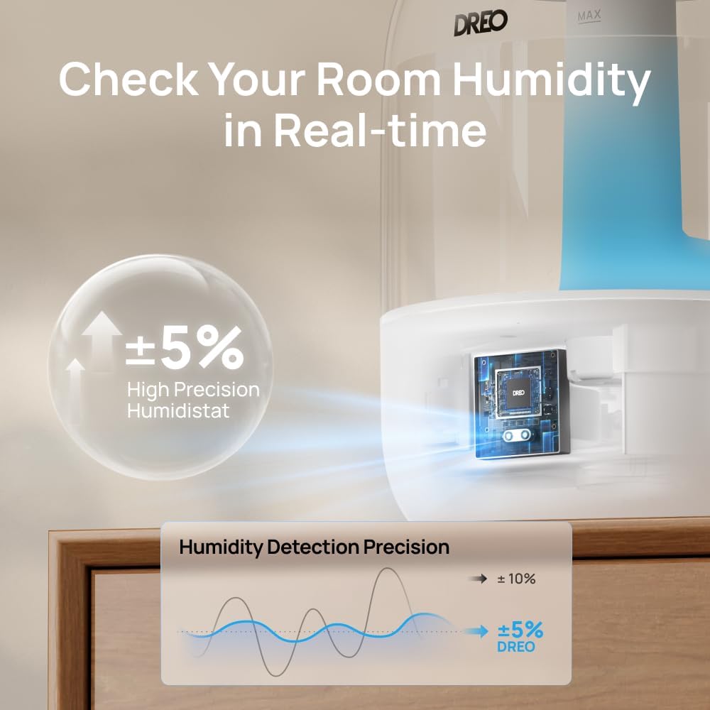 DREO 3L Humidifiers for Bedroom