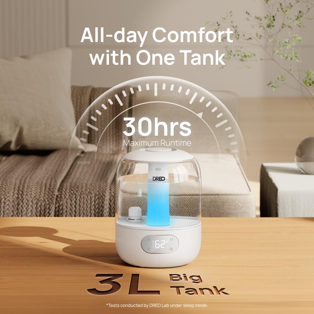 DREO 3L Humidifiers for Bedroom